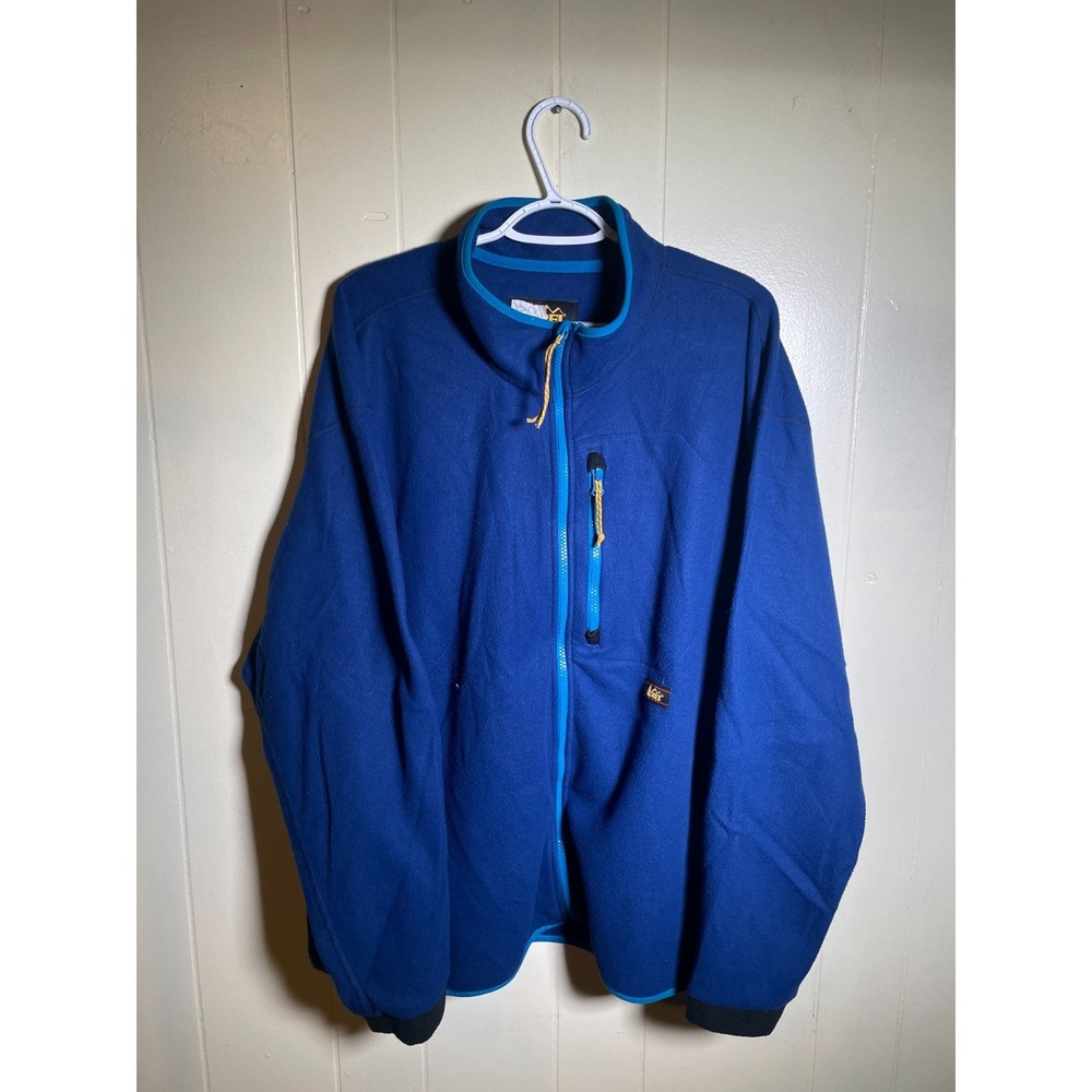 REI Co-op Full-Zip Mock Neck Polartec Trailsmith Fleece Jacket Blue Size 2XL